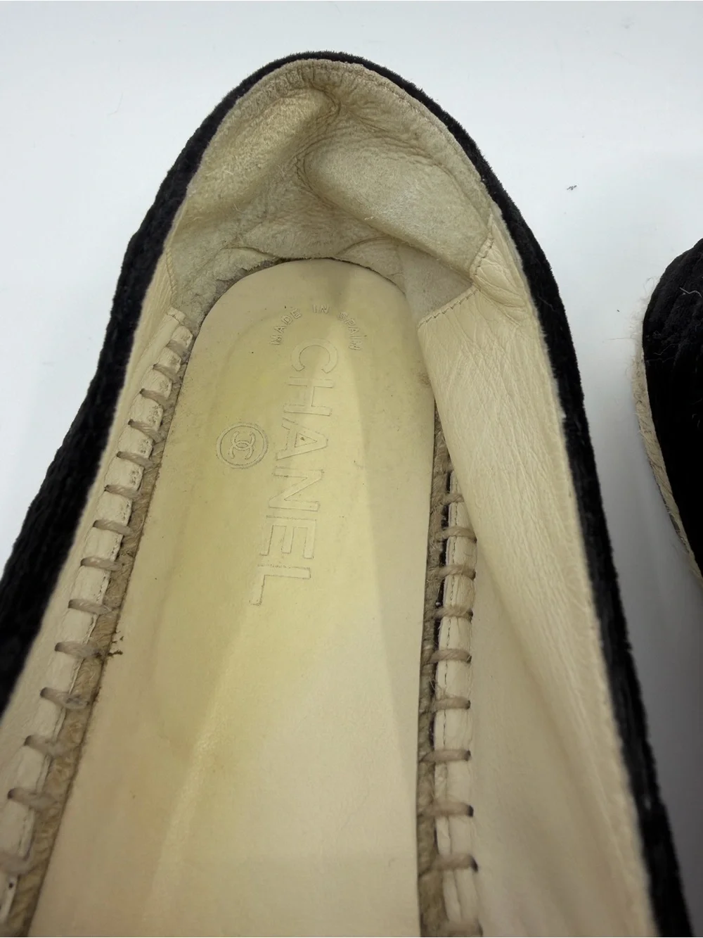 Chanel Velvet Grosgrain CC Espadrilles
